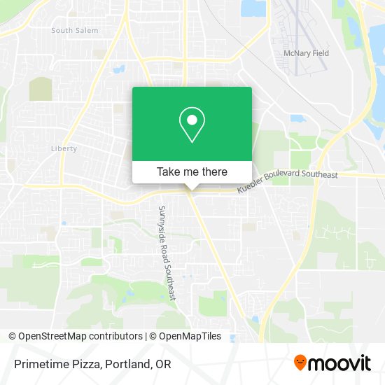 Mapa de Primetime Pizza