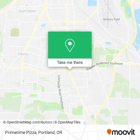 Mapa de Primetime Pizza