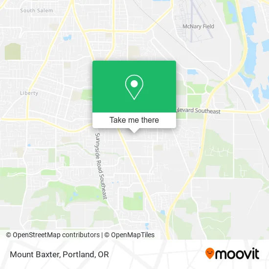Mount Baxter map