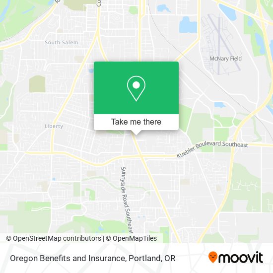 Mapa de Oregon Benefits and Insurance