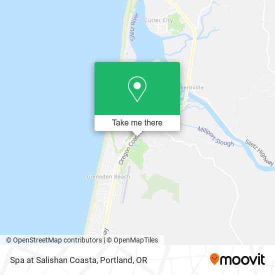 Spa at Salishan Coasta map