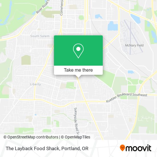 The Layback Food Shack map