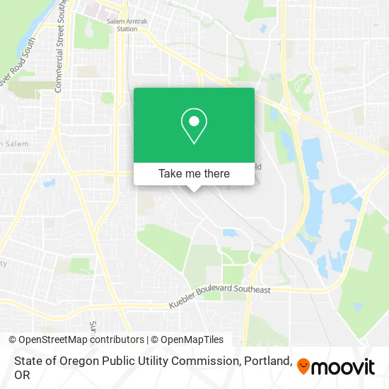 Mapa de State of Oregon Public Utility Commission