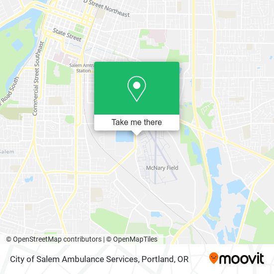 City of Salem Ambulance Services map
