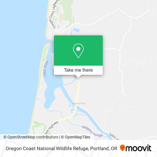 Mapa de Oregon Coast National Wildlife Refuge