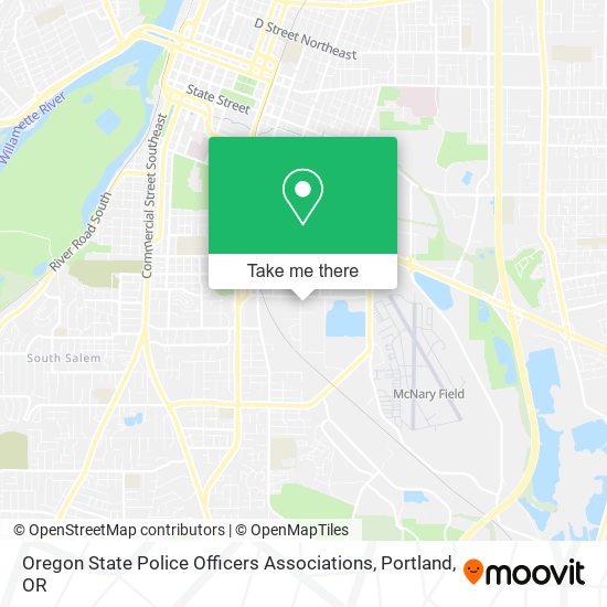 Mapa de Oregon State Police Officers Associations