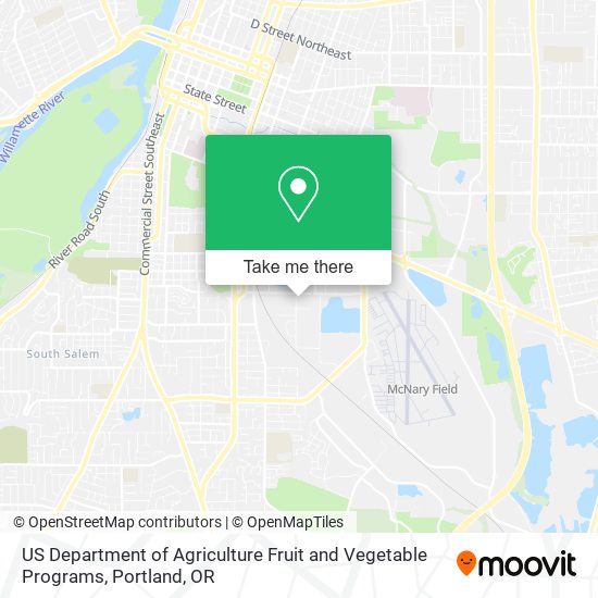 US Department of Agriculture Fruit and Vegetable Programs map