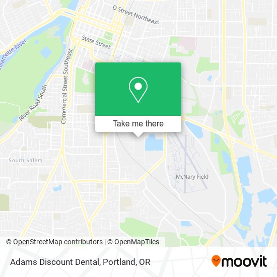 Mapa de Adams Discount Dental