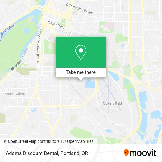 Adams Discount Dental map