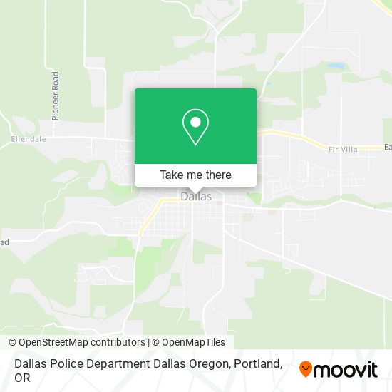 Mapa de Dallas Police Department Dallas Oregon