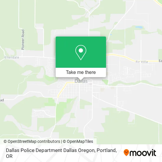 Dallas Police Department Dallas Oregon map