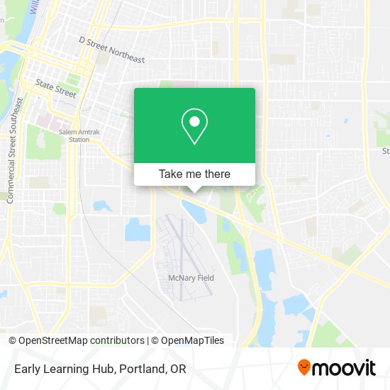 Early Learning Hub map