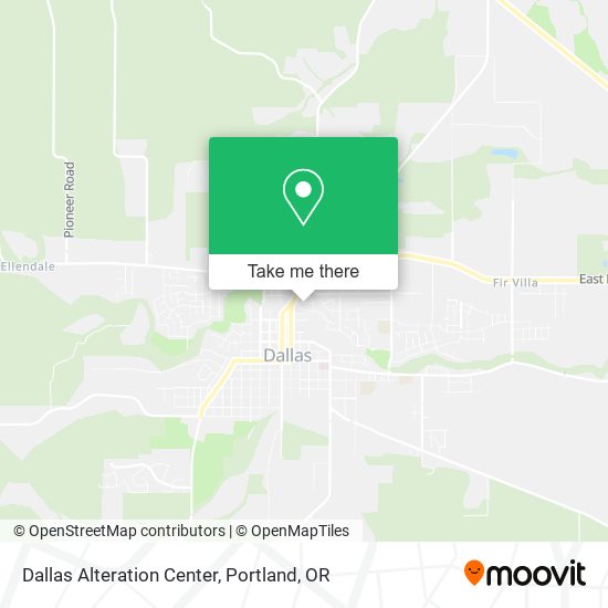 Dallas Alteration Center map