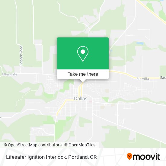 Lifesafer Ignition Interlock map