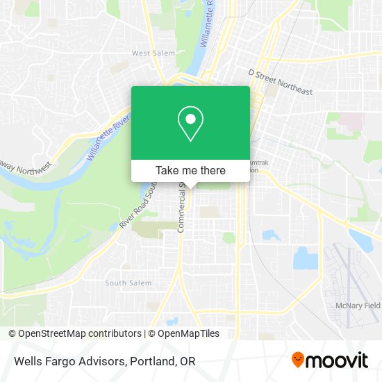 Mapa de Wells Fargo Advisors