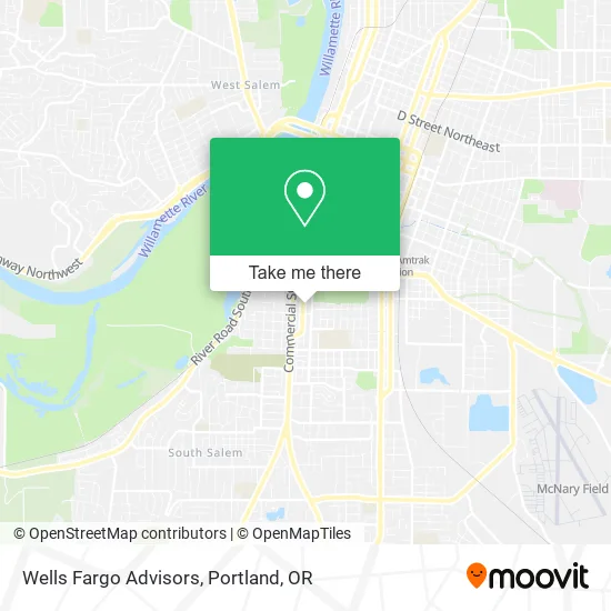 Mapa de Wells Fargo Advisors