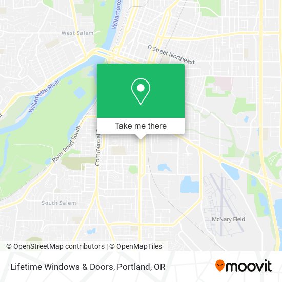 Lifetime Windows & Doors map