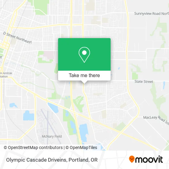Olympic Cascade Driveins map