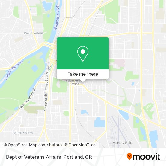 Dept of Veterans Affairs map