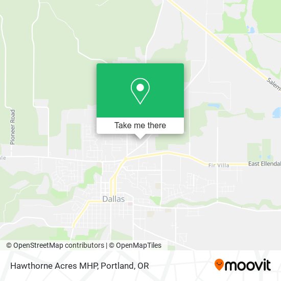 Hawthorne Acres MHP map