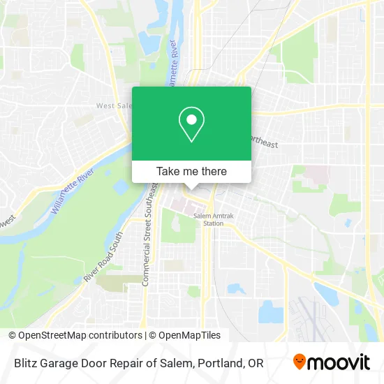 Blitz Garage Door Repair of Salem map