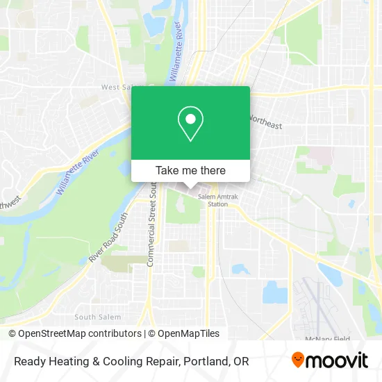 Ready Heating & Cooling Repair map