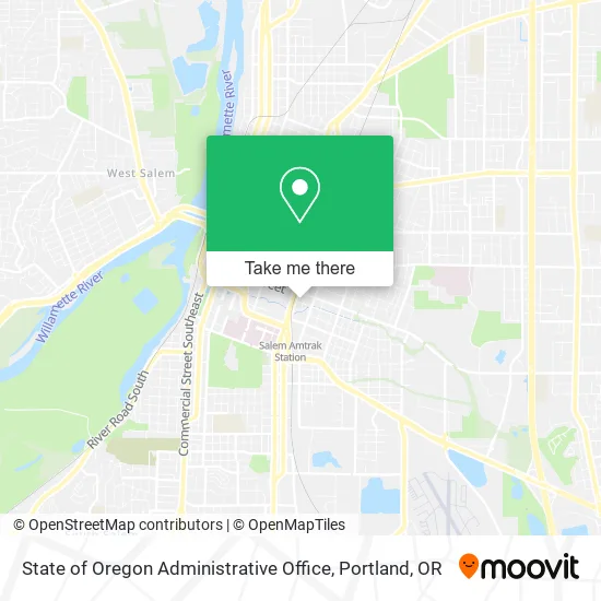 Mapa de State of Oregon Administrative Office