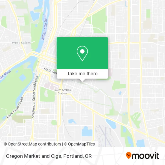 Mapa de Oregon Market and Cigs