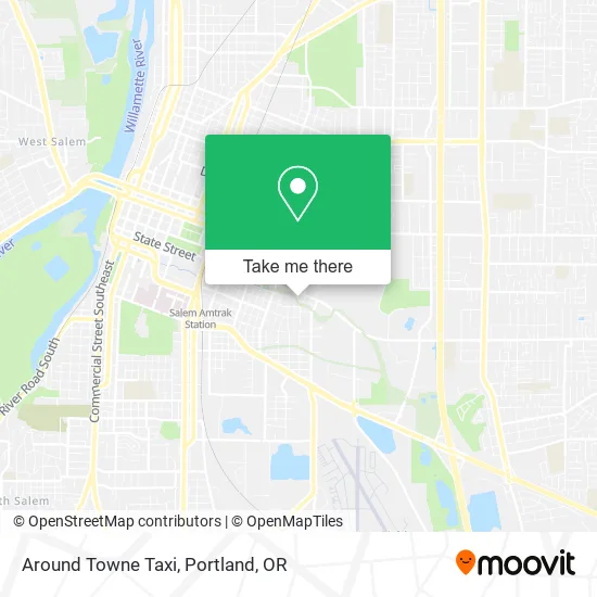 Around Towne Taxi map