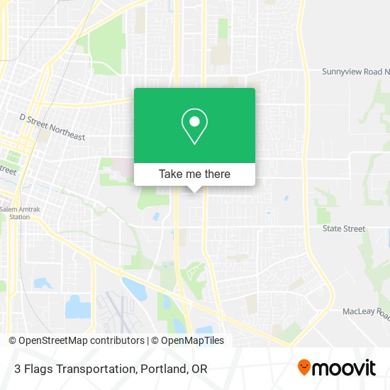 3 Flags Transportation map