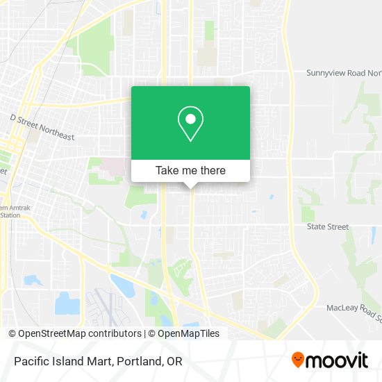 Pacific Island Mart map