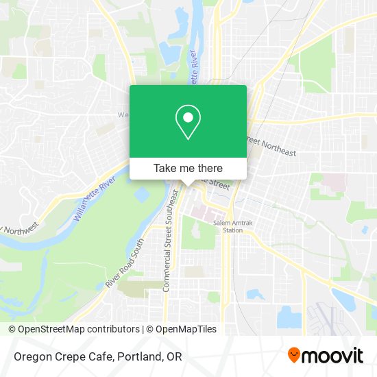 Mapa de Oregon Crepe Cafe