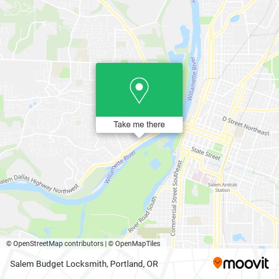 Salem Budget Locksmith map