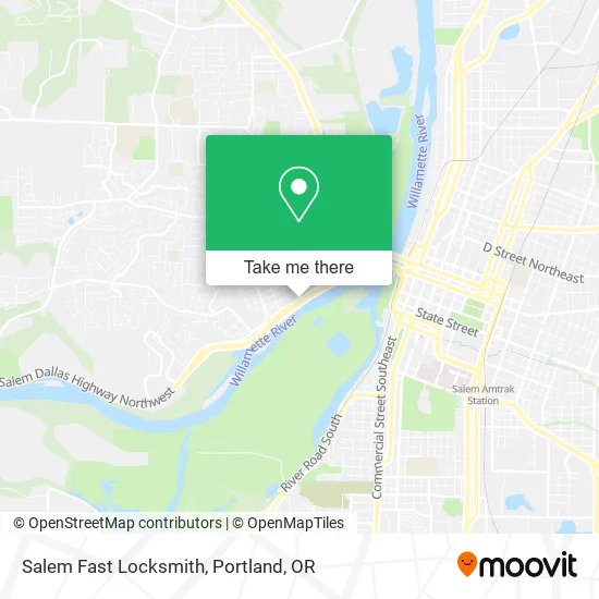 Mapa de Salem Fast Locksmith