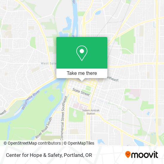Center for Hope & Safety map