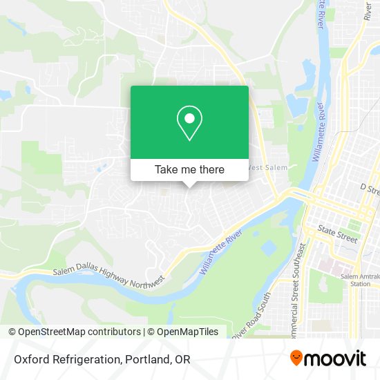 Oxford Refrigeration map