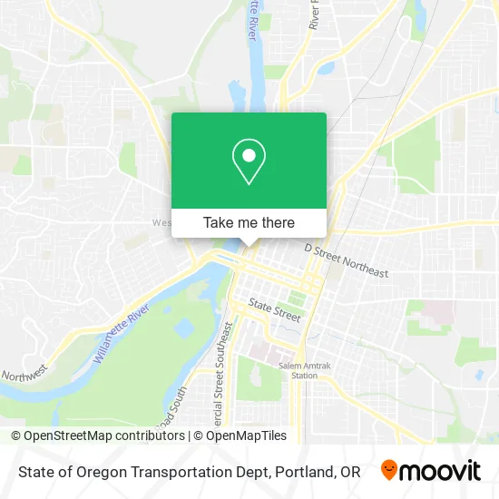 Mapa de State of Oregon Transportation Dept