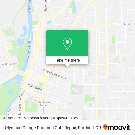 Olympus Garage Door and Gate Repair map
