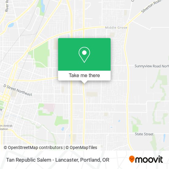 Tan Republic Salem - Lancaster map