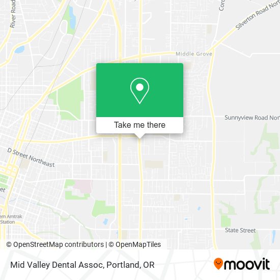 Mid Valley Dental Assoc map