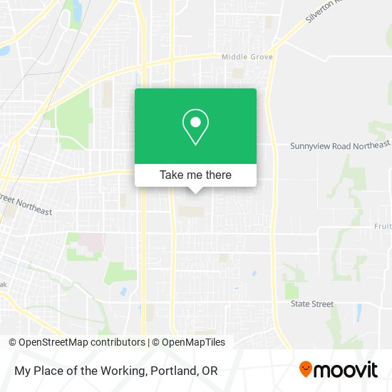 My Place of the Working map