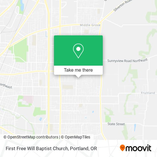 Mapa de First Free Will Baptist Church