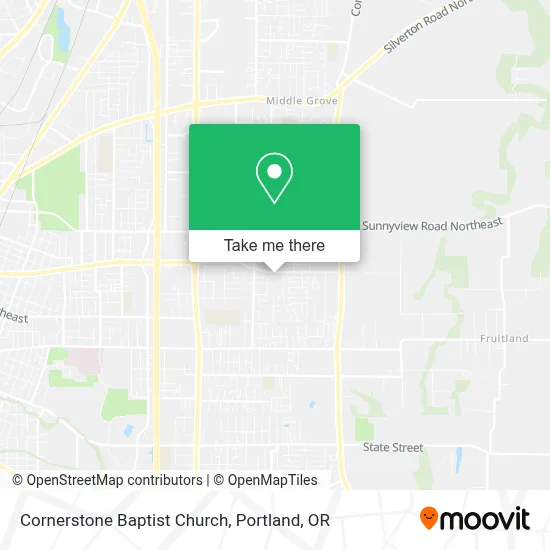 Cornerstone Baptist Church map