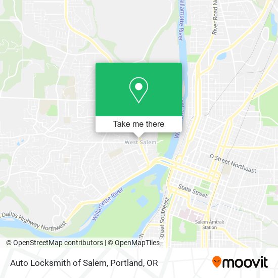 Mapa de Auto Locksmith of Salem