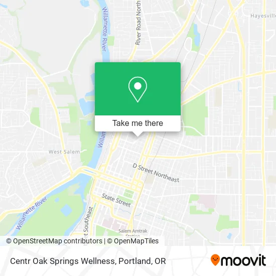 Mapa de Centr Oak Springs Wellness