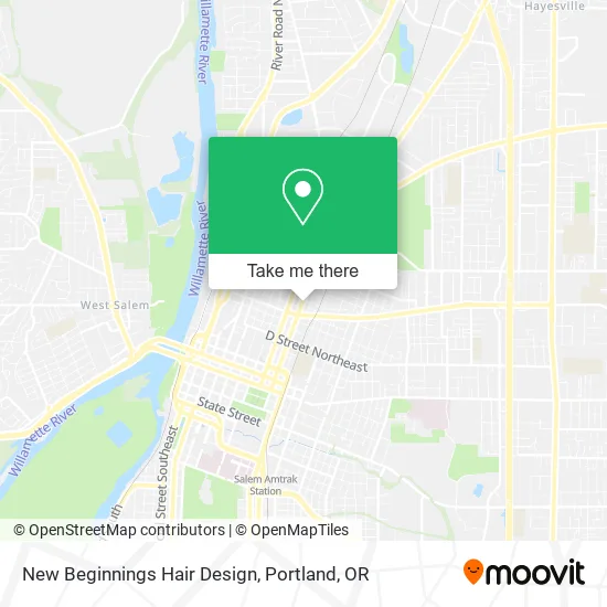 Mapa de New Beginnings Hair Design