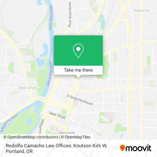 Mapa de Rodolfo Camacho Law Offices: Knutson Kirk W