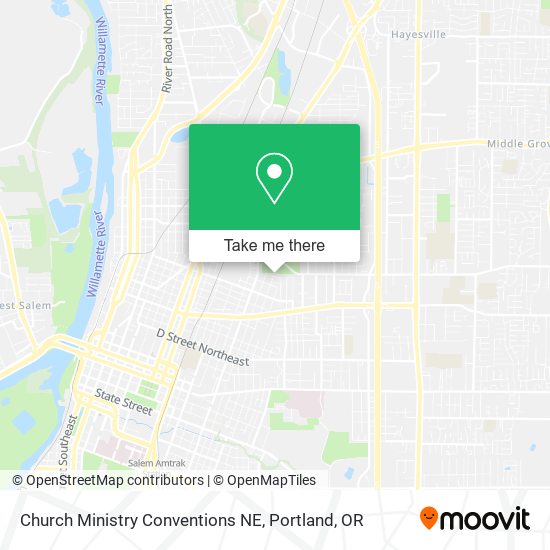 Mapa de Church Ministry Conventions NE