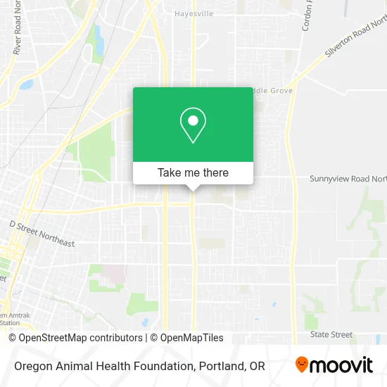 Oregon Animal Health Foundation map