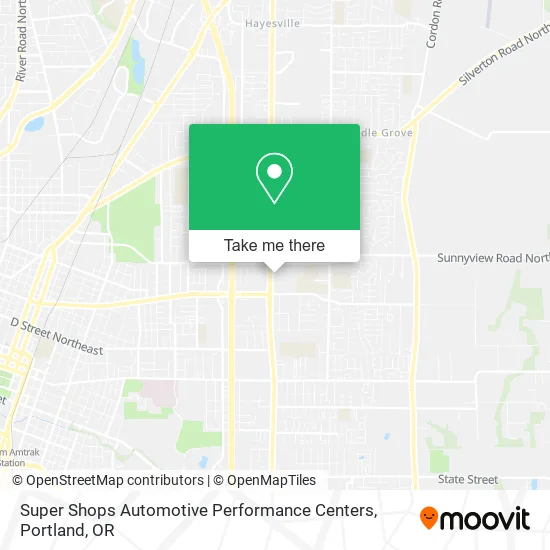 Super Shops Automotive Performance Centers map